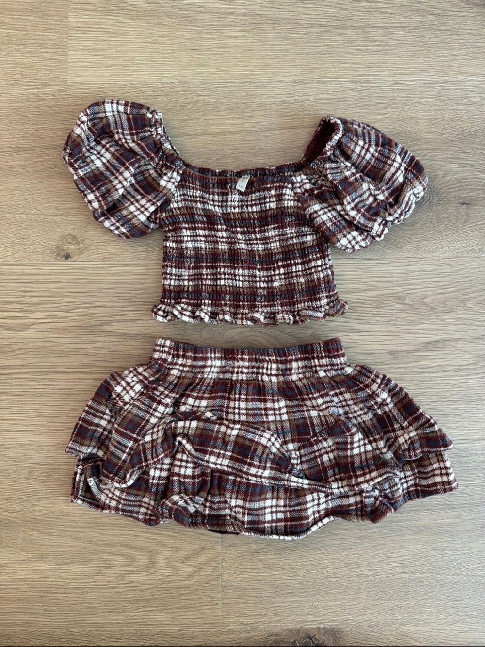 Rylee and Cru plaid set